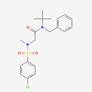 N~1~-benzyl-N~1~-(tert-butyl)-N~2~-[(4-chlorophenyl)sulfonyl]-N~2~-methylglycinamide