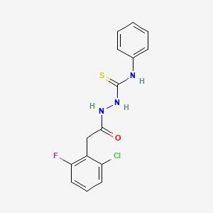 2-[(2-chloro-6-fluorophenyl)acetyl]-N-phenylhydrazinecarbothioamide