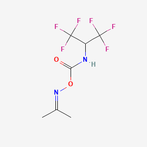 (propan-2-ylideneamino) N-(1,1,1,3,3,3-hexafluoropropan-2-yl)carbamate