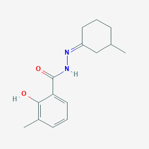 2-hydroxy-3-methyl-N'-(3-methylcyclohexylidene)benzohydrazide