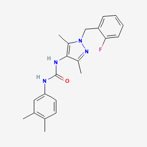 N-(3,4-dimethylphenyl)-N'-[1-(2-fluorobenzyl)-3,5-dimethyl-1H-pyrazol-4-yl]urea