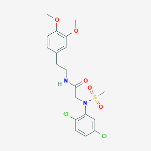 N~2~-(2,5-dichlorophenyl)-N-[2-(3,4-dimethoxyphenyl)ethyl]-N~2~-(methylsulfonyl)glycinamide