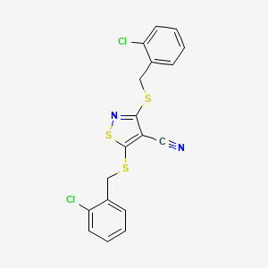 BIS({[(2-CHLOROPHENYL)METHYL]SULFANYL})-1,2-THIAZOLE-4-CARBONITRILE