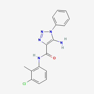 molecular formula C16H14ClN5O B4563920 5-amino-N-(3-chloro-2-methylphenyl)-1-phenyl-1H-1,2,3-triazole-4-carboxamide CAS No. 951894-70-5