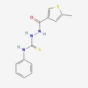 2-[(5-methyl-3-thienyl)carbonyl]-N-phenylhydrazinecarbothioamide