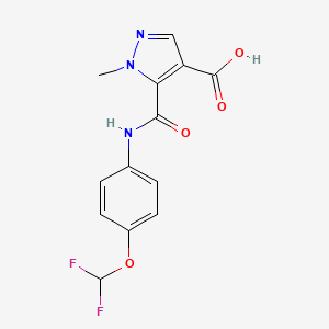 5-{[4-(DIFLUOROMETHOXY)ANILINO]CARBONYL}-1-METHYL-1H-PYRAZOLE-4-CARBOXYLIC ACID