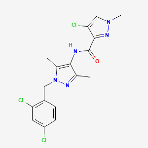 4-chloro-N-[1-(2,4-dichlorobenzyl)-3,5-dimethyl-1H-pyrazol-4-yl]-1-methyl-1H-pyrazole-3-carboxamide