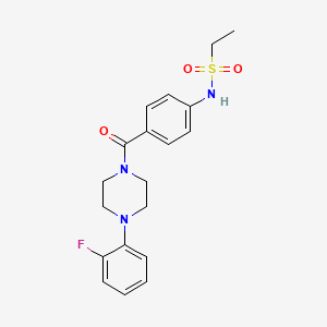 N-(4-{[4-(2-fluorophenyl)-1-piperazinyl]carbonyl}phenyl)ethanesulfonamide