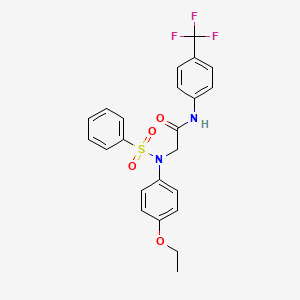 N~2~-(4-ethoxyphenyl)-N~2~-(phenylsulfonyl)-N~1~-[4-(trifluoromethyl)phenyl]glycinamide