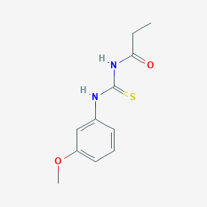 molecular formula C11H14N2O2S B4564033 N-[(3-methoxyphenyl)carbamothioyl]propanamide 