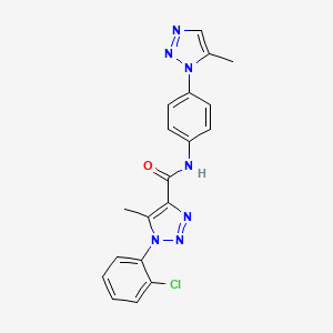 1-(2-chlorophenyl)-5-methyl-N-[4-(5-methyl-1H-1,2,3-triazol-1-yl)phenyl]-1H-1,2,3-triazole-4-carboxamide