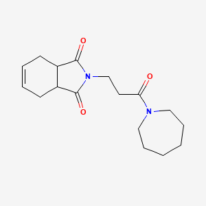 2-[3-(1-azepanyl)-3-oxopropyl]-3a,4,7,7a-tetrahydro-1H-isoindole-1,3(2H)-dione