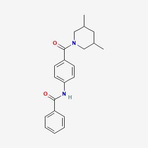 N-{4-[(3,5-dimethylpiperidin-1-yl)carbonyl]phenyl}benzamide