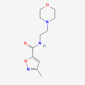 molecular formula C11H17N3O3 B4564086 3-methyl-N-[2-(morpholin-4-yl)ethyl]-1,2-oxazole-5-carboxamide 