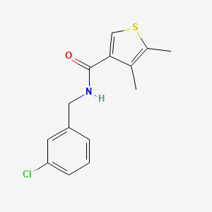 N-(3-chlorobenzyl)-4,5-dimethyl-3-thiophenecarboxamide