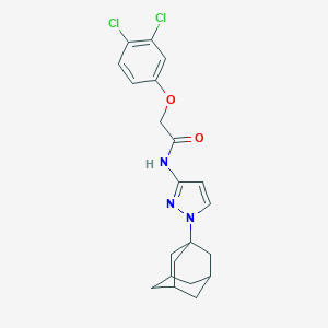 molecular formula C21H23Cl2N3O2 B456412 N-[1-(1-adamantyl)-1H-pyrazol-3-yl]-2-(3,4-dichlorophenoxy)acetamide 