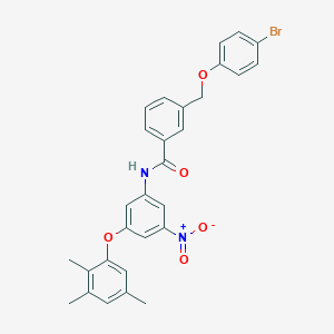 molecular formula C29H25BrN2O5 B456413 3-[(4-bromophenoxy)methyl]-N-[3-nitro-5-(2,3,5-trimethylphenoxy)phenyl]benzamide 