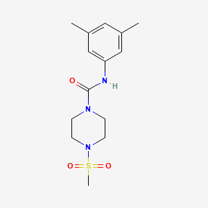 N-(3,5-dimethylphenyl)-4-(methylsulfonyl)-1-piperazinecarboxamide