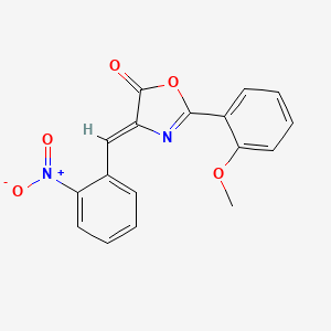 2-(2-methoxyphenyl)-4-(2-nitrobenzylidene)-1,3-oxazol-5(4H)-one