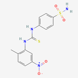 4-({[(2-methyl-5-nitrophenyl)amino]carbonothioyl}amino)benzenesulfonamide