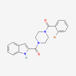 (2-bromophenyl)[4-(1H-indol-2-ylcarbonyl)piperazin-1-yl]methanone