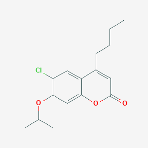 4-butyl-6-chloro-7-(propan-2-yloxy)-2H-chromen-2-one