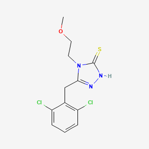 5-(2,6-dichlorobenzyl)-4-(2-methoxyethyl)-4H-1,2,4-triazole-3-thiol