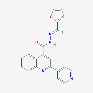 molecular formula C20H14N4O2 B456426 N'-(2-furylmethylene)-2-(4-pyridinyl)-4-quinolinecarbohydrazide 