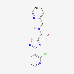 3-(2-CHLOROPYRIDIN-3-YL)-N-[(PYRIDIN-2-YL)METHYL]-1,2,4-OXADIAZOLE-5-CARBOXAMIDE