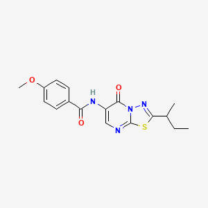 N-[2-(butan-2-yl)-5-oxo-5H-[1,3,4]thiadiazolo[3,2-a]pyrimidin-6-yl]-4-methoxybenzamide