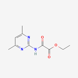 molecular formula C10H13N3O3 B4564296 Ethyl [(4,6-dimethylpyrimidin-2-yl)amino](oxo)acetate CAS No. 349442-54-2