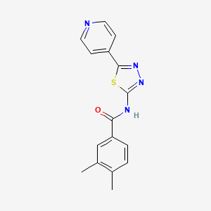 3,4-DIMETHYL-N~1~-[5-(4-PYRIDYL)-1,3,4-THIADIAZOL-2-YL]BENZAMIDE