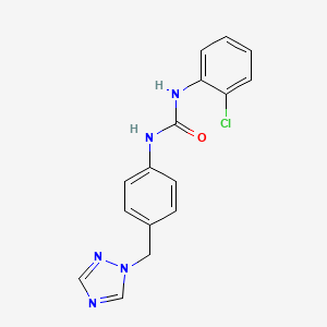 N-(2-chlorophenyl)-N'-[4-(1H-1,2,4-triazol-1-ylmethyl)phenyl]urea