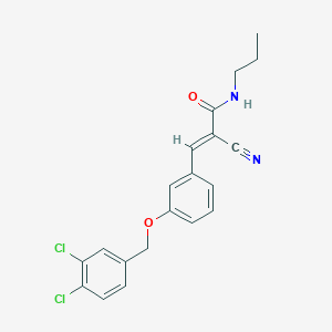 2-cyano-3-{3-[(3,4-dichlorobenzyl)oxy]phenyl}-N-propylacrylamide