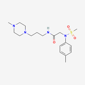 N~2~-(4-methylphenyl)-N~1~-[3-(4-methyl-1-piperazinyl)propyl]-N~2~-(methylsulfonyl)glycinamide