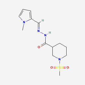 N'-[(1-methyl-1H-pyrrol-2-yl)methylene]-1-(methylsulfonyl)-3-piperidinecarbohydrazide