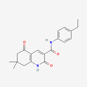 N-(4-ethylphenyl)-7,7-dimethyl-2,5-dioxo-1,2,5,6,7,8-hexahydro-3-quinolinecarboxamide