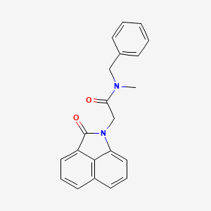 molecular formula C21H18N2O2 B4564396 N-benzyl-N-methyl-2-(2-oxobenzo[cd]indol-1(2H)-yl)acetamide 