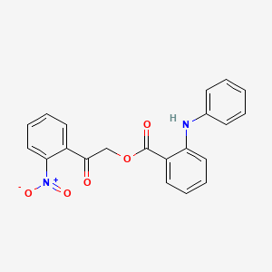 2-(2-nitrophenyl)-2-oxoethyl 2-anilinobenzoate