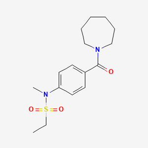 N-[4-(azepan-1-ylcarbonyl)phenyl]-N-methylethanesulfonamide