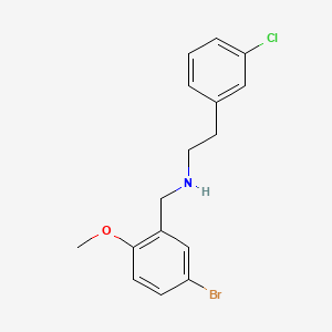 N-(5-BROMO-2-METHOXYBENZYL)-N-(3-CHLOROPHENETHYL)AMINE