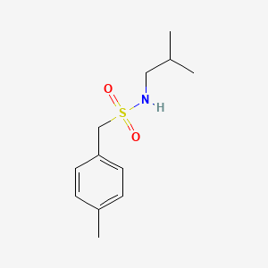 molecular formula C12H19NO2S B4564538 1-(4-methylphenyl)-N-(2-methylpropyl)methanesulfonamide 