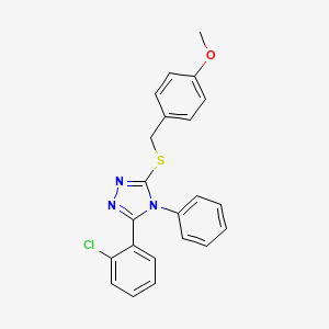 3-(2-chlorophenyl)-5-[(4-methoxybenzyl)thio]-4-phenyl-4H-1,2,4-triazole