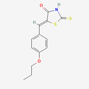 (5Z)-5-[(4-propoxyphenyl)methylidene]-2-sulfanylidene-1,3-thiazolidin-4-one