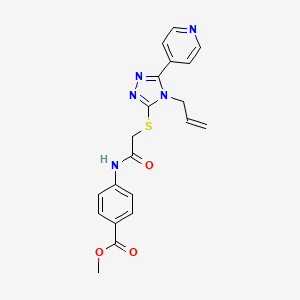 methyl 4-[({[4-(prop-2-en-1-yl)-5-(pyridin-4-yl)-4H-1,2,4-triazol-3-yl]sulfanyl}acetyl)amino]benzoate