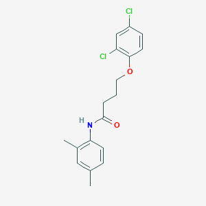 molecular formula C18H19Cl2NO2 B4564570 4-(2,4-dichlorophenoxy)-N-(2,4-dimethylphenyl)butanamide 