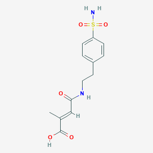 4-({2-[4-(aminosulfonyl)phenyl]ethyl}amino)-2-methyl-4-oxo-2-butenoic acid