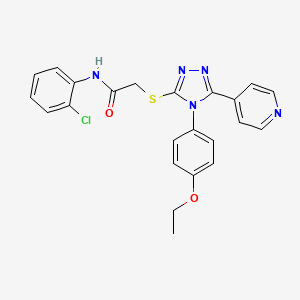 N-(2-chlorophenyl)-2-{[4-(4-ethoxyphenyl)-5-(4-pyridinyl)-4H-1,2,4-triazol-3-yl]thio}acetamide