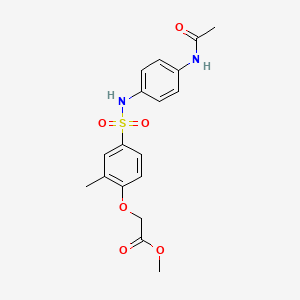 methyl [4-({[4-(acetylamino)phenyl]amino}sulfonyl)-2-methylphenoxy]acetate