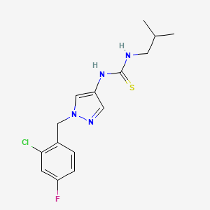 N-[1-(2-chloro-4-fluorobenzyl)-1H-pyrazol-4-yl]-N'-isobutylthiourea